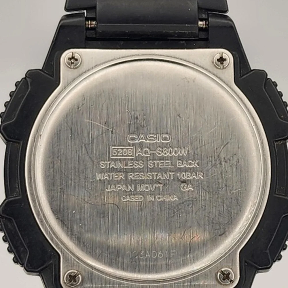 Casio 5208 AQ-S800W Light Up Tough Solar Digital Watch‎ Tested Works